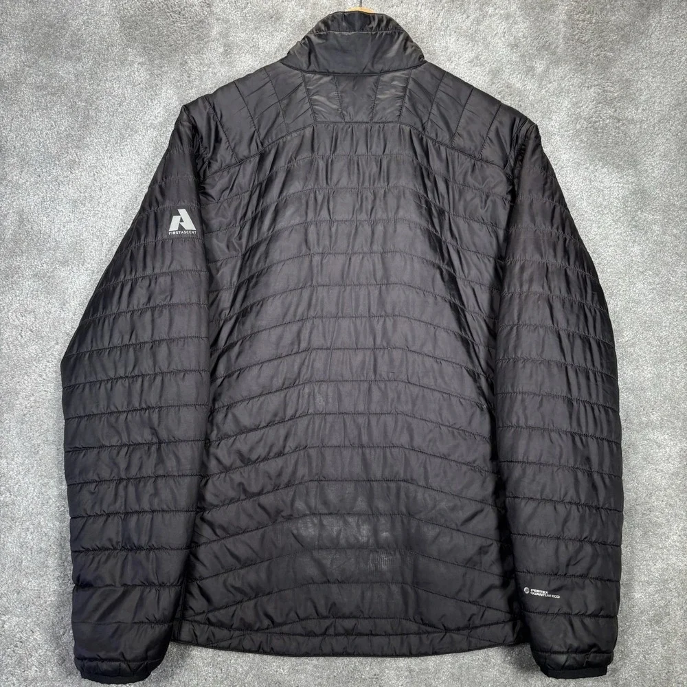 Eddie Bauer First Ascent Jacket Mens S Black Gray Reversible Pertex Quantum Ego